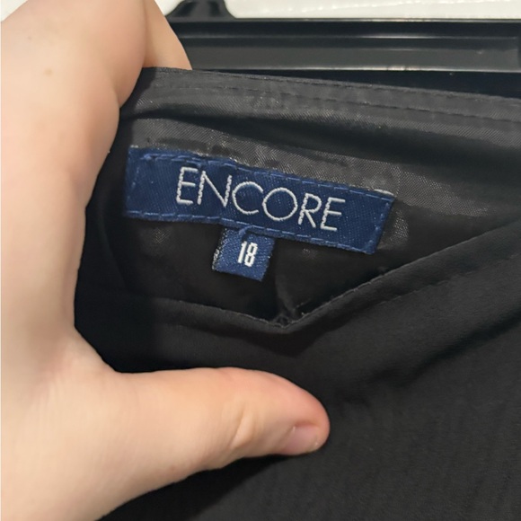 Encore Jeans Black A-Line Skirt with Silver Accents - Picture 3 of 3